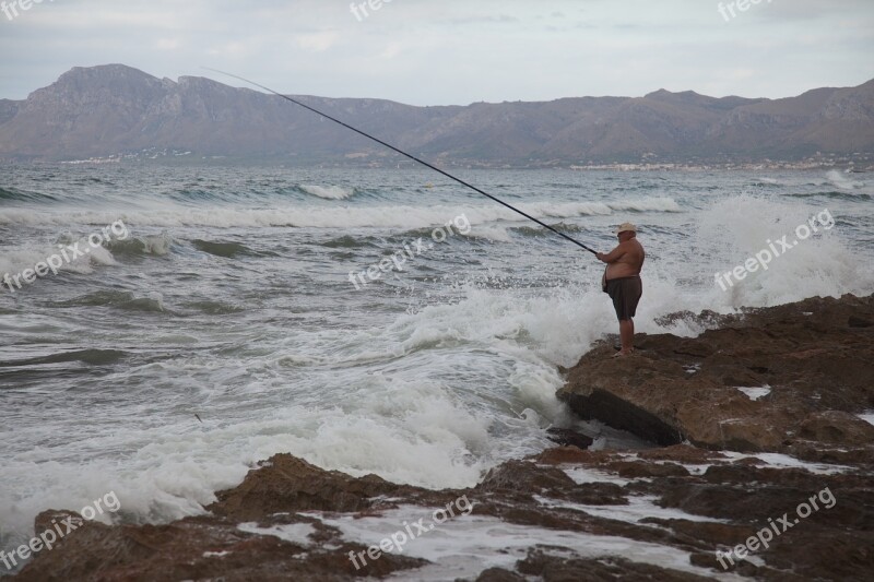 Angler Fishing Fisherman Water Fish