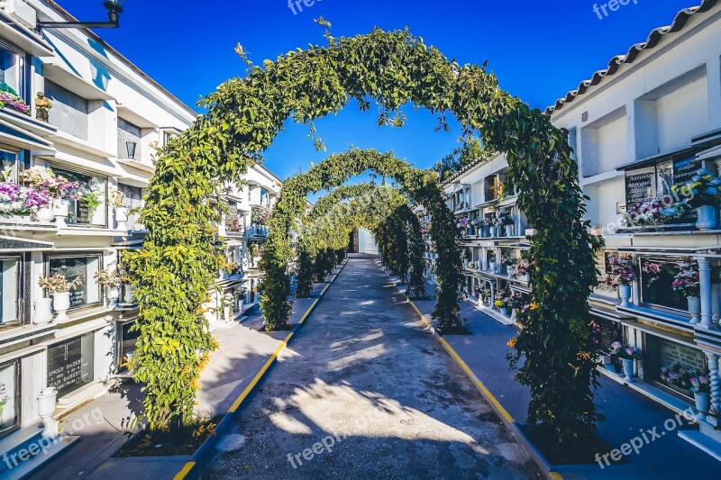 Cemetery Mijas Graveyard Spain Free Photos