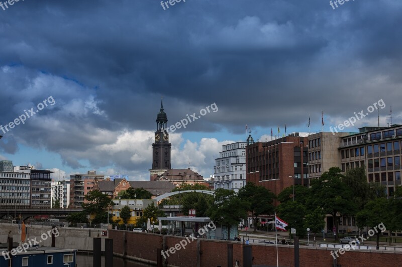 Hamburg Hamburger-michel Hanseatic City St Michaelis Church