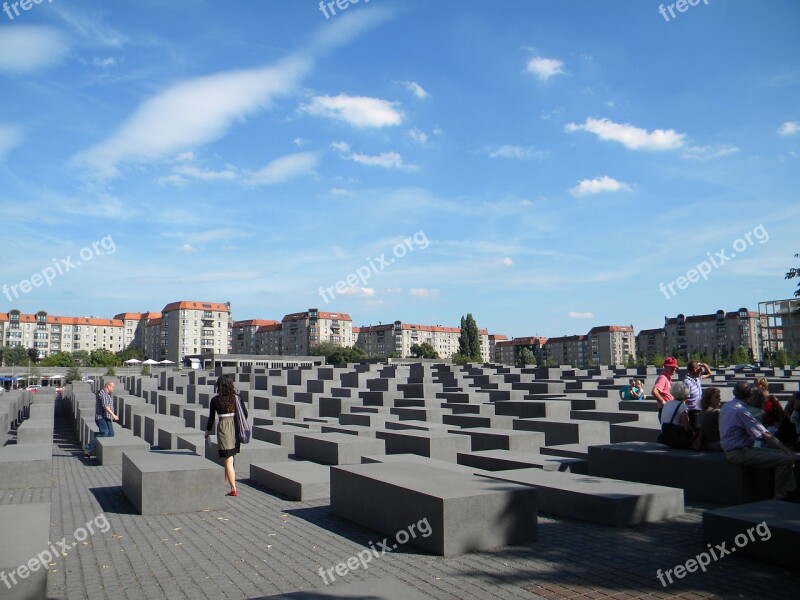 Memorial Holocaust Berlin Germany Free Photos