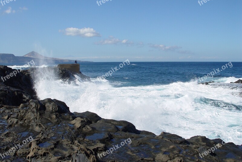 Fishing Sea Canary Islands Gran Canaria Free Photos