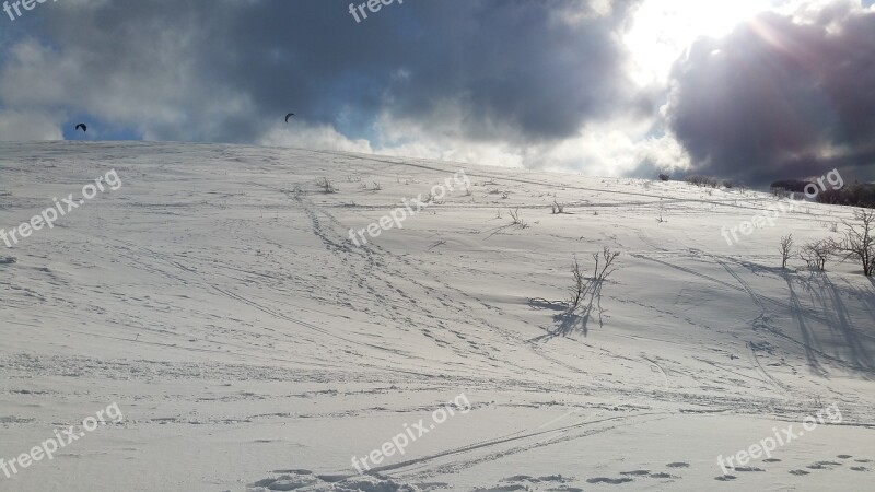 Mountain In Winter Vosges Snow Free Photos