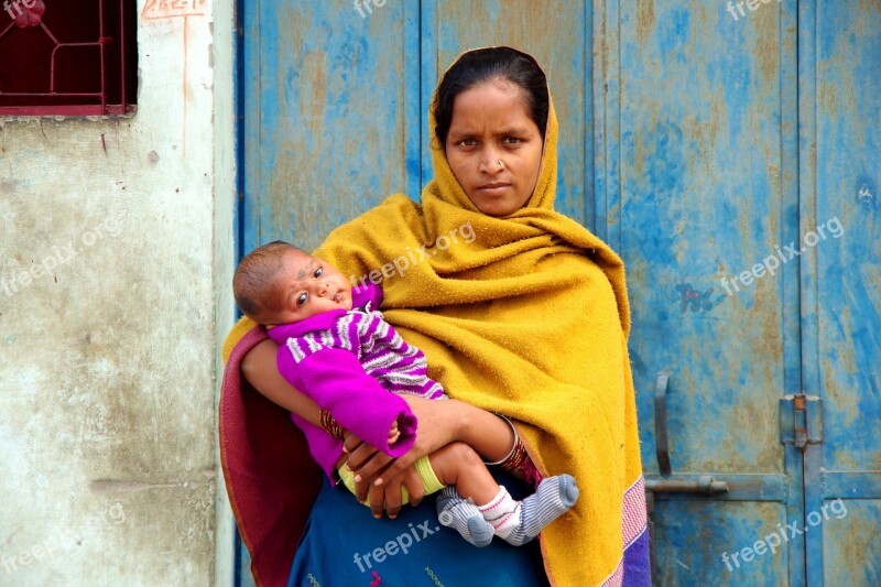 India Indian Woman Indian Child Asian