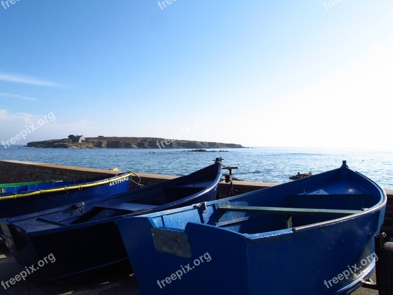 Brittany Fishing Boats Fishermen Finistère