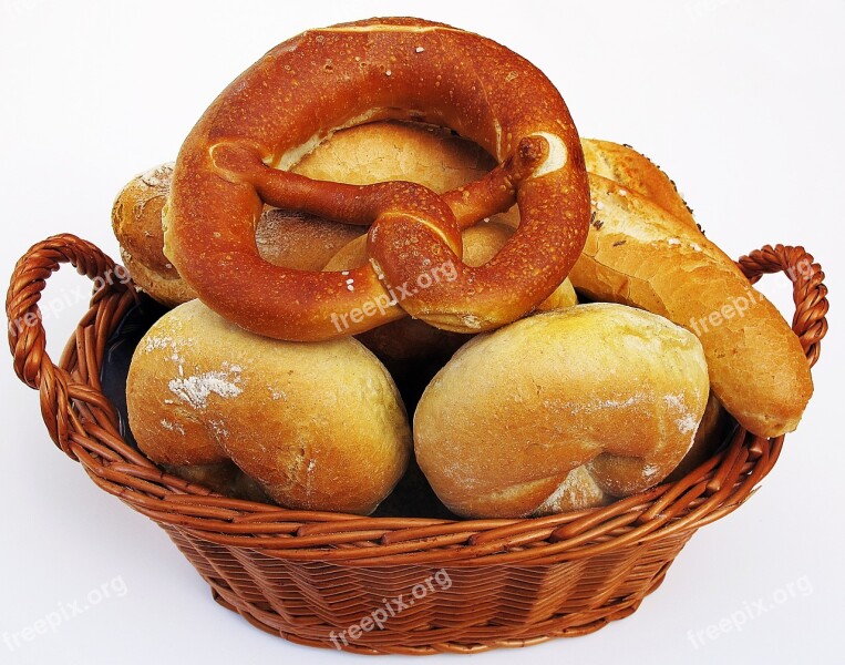 Roll Salt Bar Pretzel Laugenbreze Basket