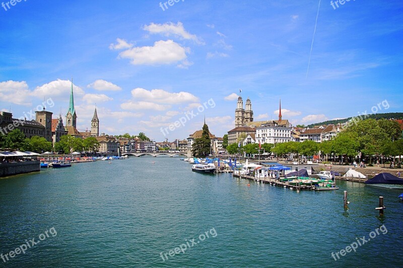 Zurich Switzerland St Peter Historic Center Architecture