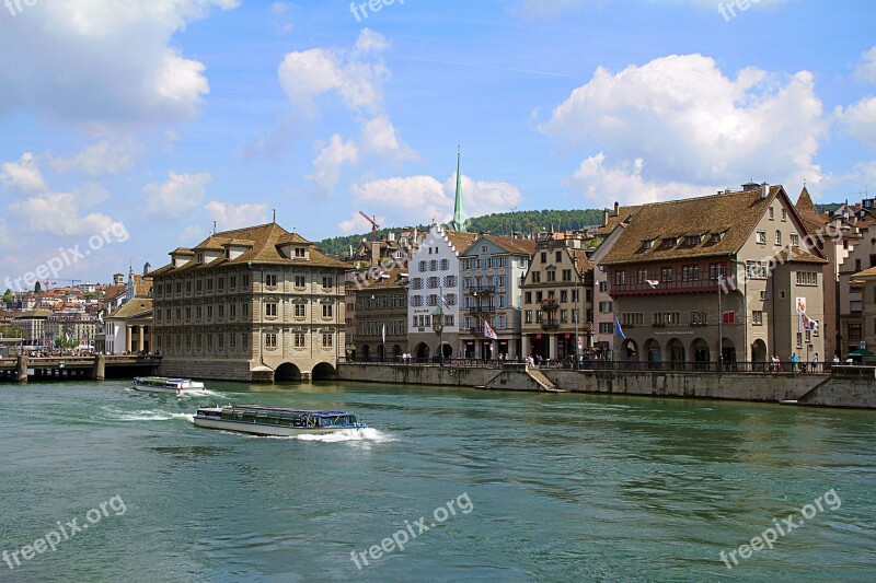 Zurich Switzerland St Peter Historic Center Architecture