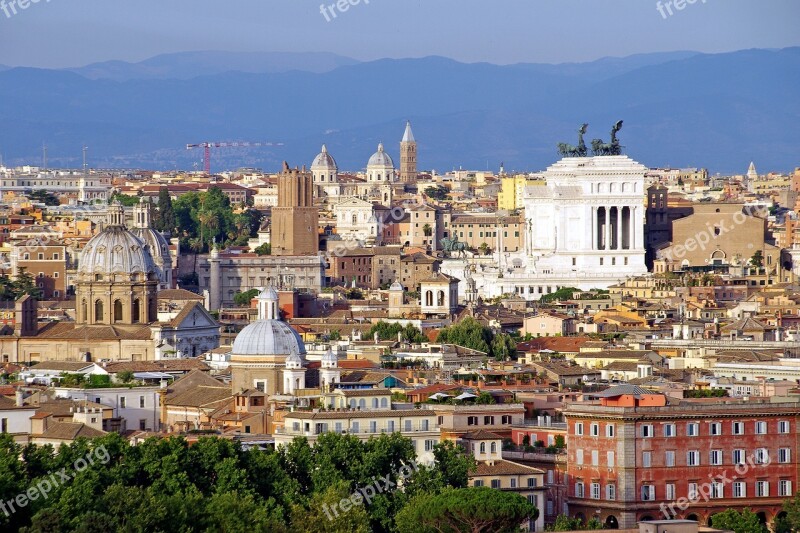 Rome Landscape Victorian Monument The Unknown Soldier