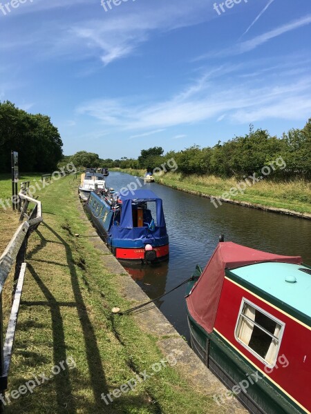 Canal Barge Boat Water Free Photos