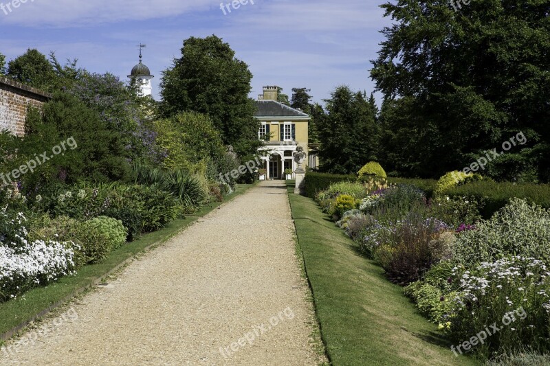 Polsden Lacey Garden Herbaceous Border Gravel Path Free Photos