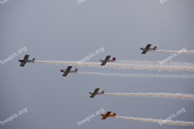 Airshow Airborne Flight Planes Propellers