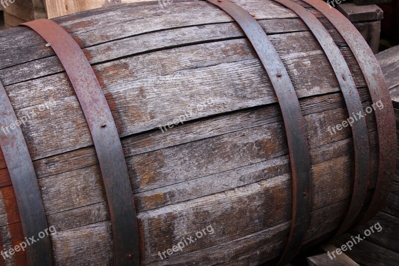 Barrel Wooden Winery Vintage Wood