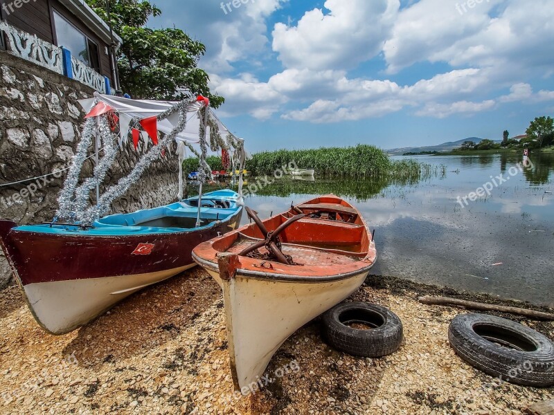 Gölyazı Scholarship Lake Fishing Boats Free Photos