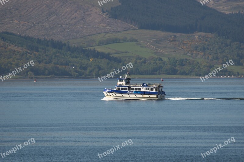 River Clyde Ferry Boat Transport Sea