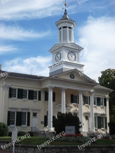 Shepherd College West Virginia College Steeple Clock