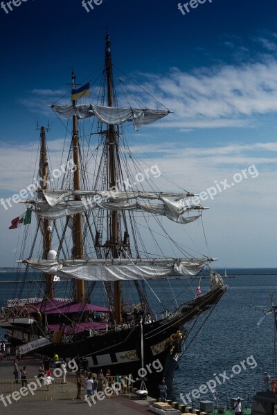 Tall Ship Navy Nautical Ship Sailboat