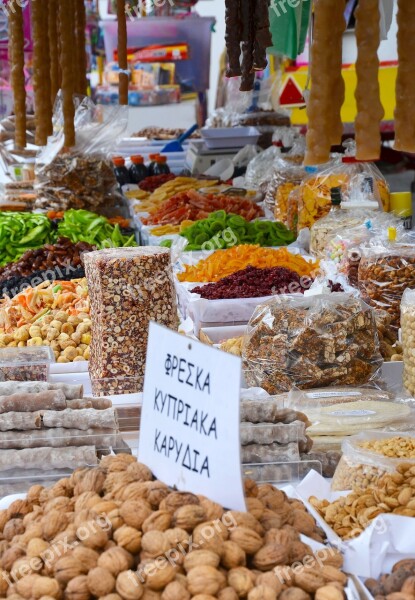 Market Nuts Dried Fruit Color