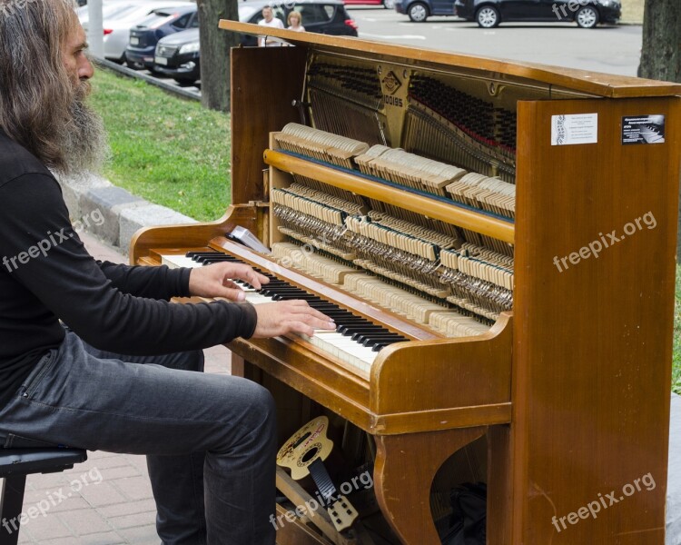 Pianist Piano Keys Hands Music