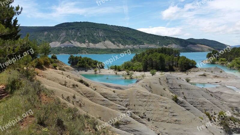 Lake Pyrenees Turquoise Water Free Photos