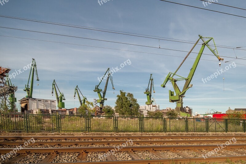 Gdańsk Cranes Boatyard Free Photos