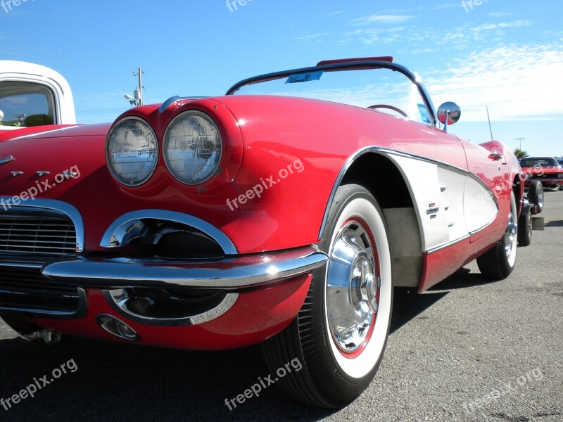 Red Corvette Chevrolet Free Photos