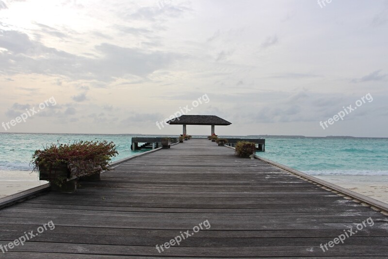 Web Sea Boardwalk Water Turquoise