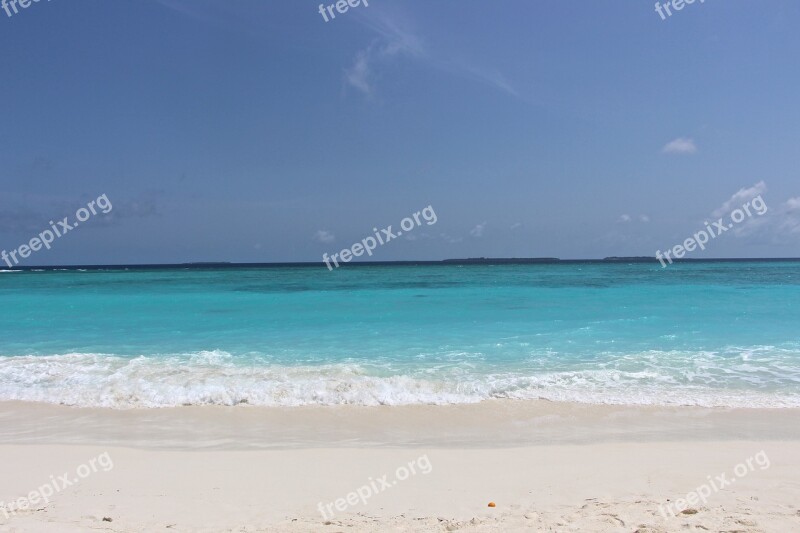 Beach Sea Beach Sea White Turquoise