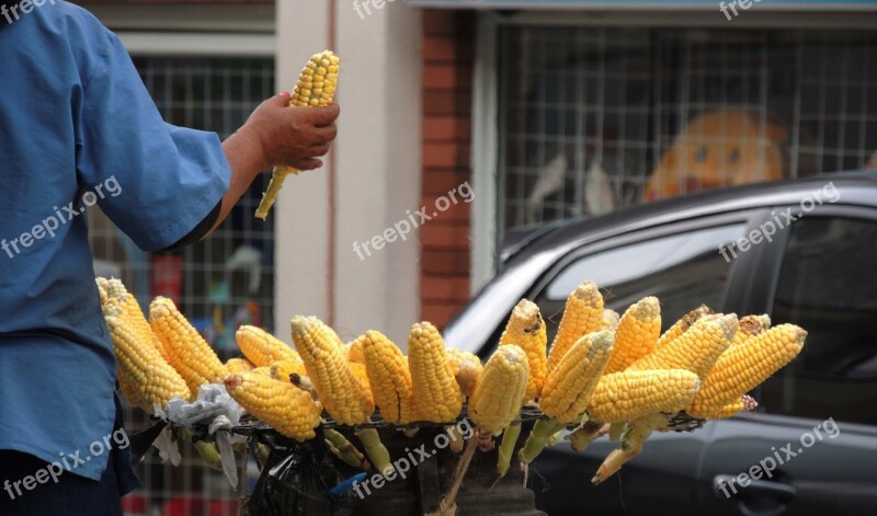 Saleswoman Cob Of Corn Armenia