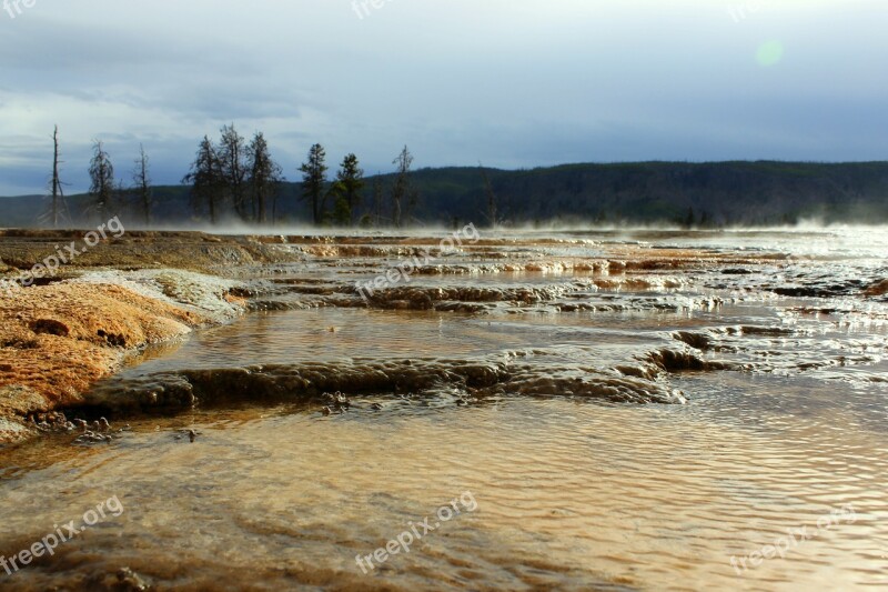 National Park Water Forest Gradually Usa