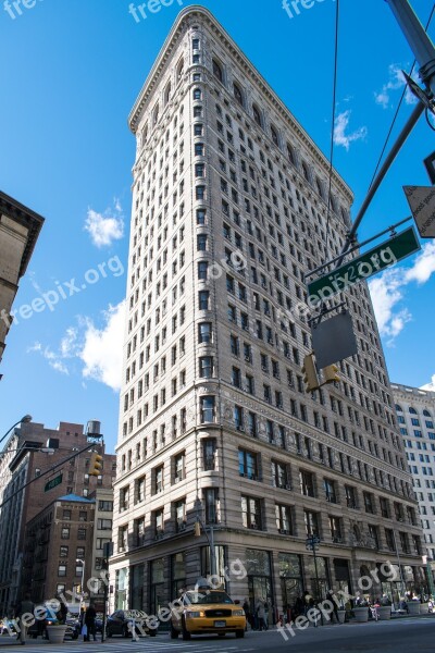 Flatiron Building New York City Taxi