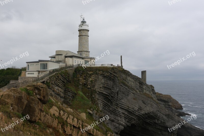 Cantabria Lighthouse Sa Santander Fog