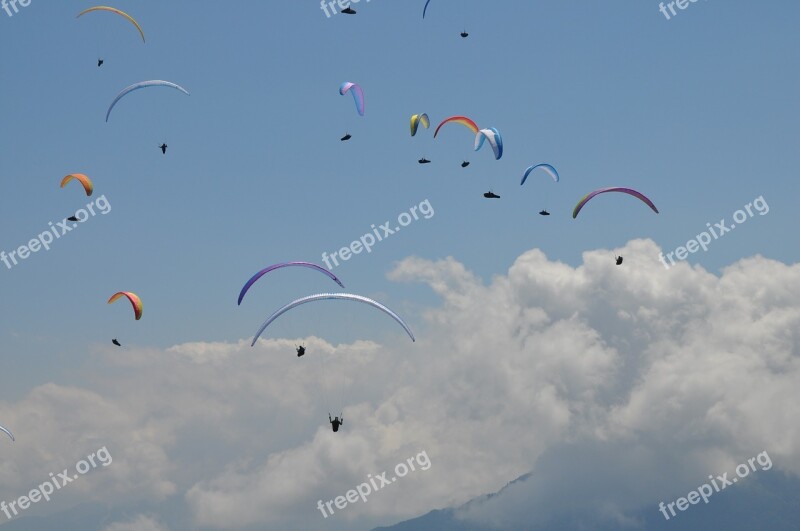 Paragliding Competition Sport Sky Extreme