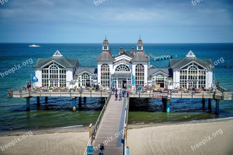 Sellin Baltic Sea Sea Bridge Rügen Beach