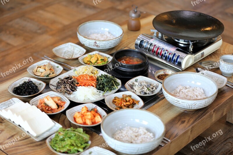 Tofu Grilled And Rice Barley Rice Korean Food Tofu Food Tofu Tool