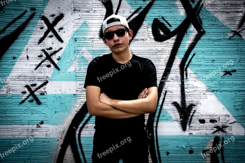 Graffiti Photography Portrait Cap Model