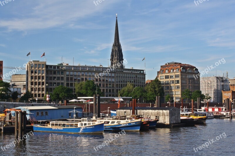 St Catherine's Church Port Motifs Harbour Cruise Hamburgensien Hamburg