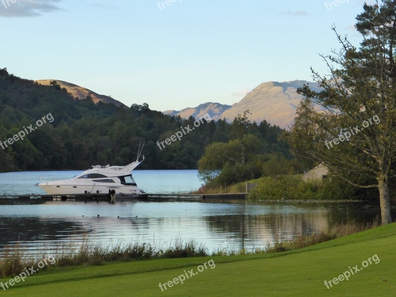 Loch Sunset Landscape Scotland Cruiser