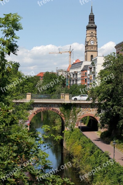 Leipzig Weisse Elster River Church Historic Old Town