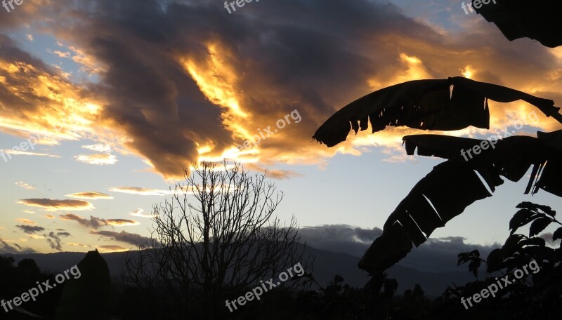 Sunsets Quindío Colombia Free Photos