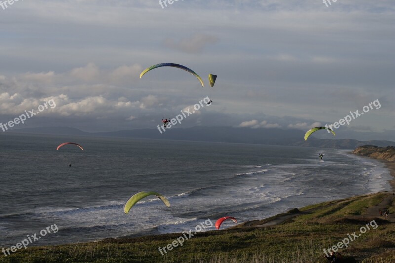 Paragliding Planer Mountains Aerology Air