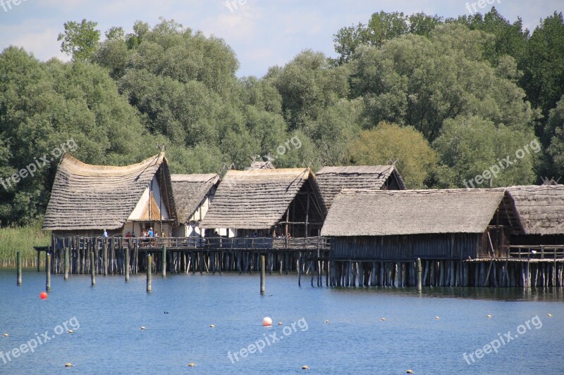 Stilt Houses Archaeological Open Air Museum Uhldingen Lake Constance Pile Dwelling Museum