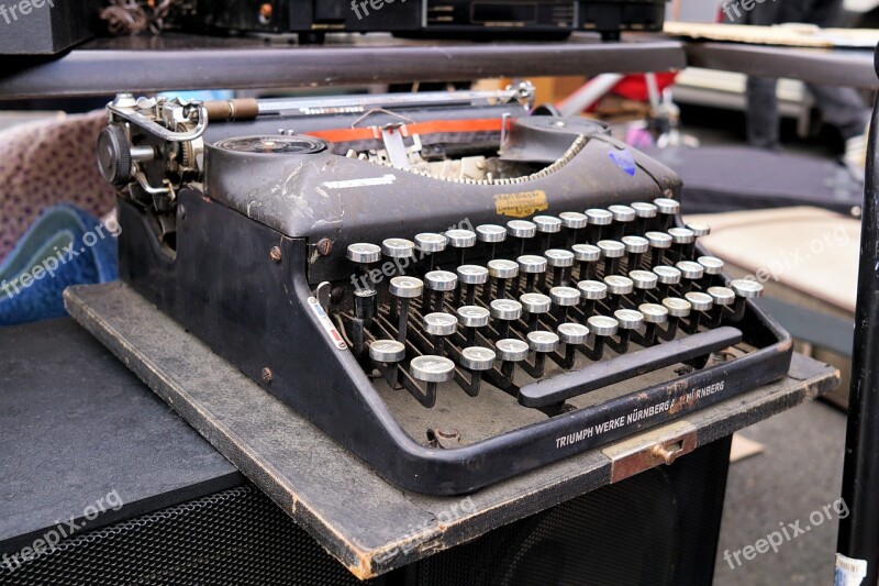 Typewriter Write Tap Retro Old