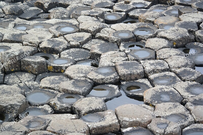 Basalt Rocks Giants Causeway Ireland Free Photos