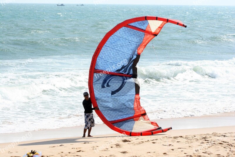 Kite Kitesurfing Learning School Free Photos