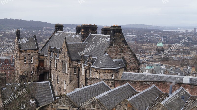 Scotland Edinburgh Spring March Castle