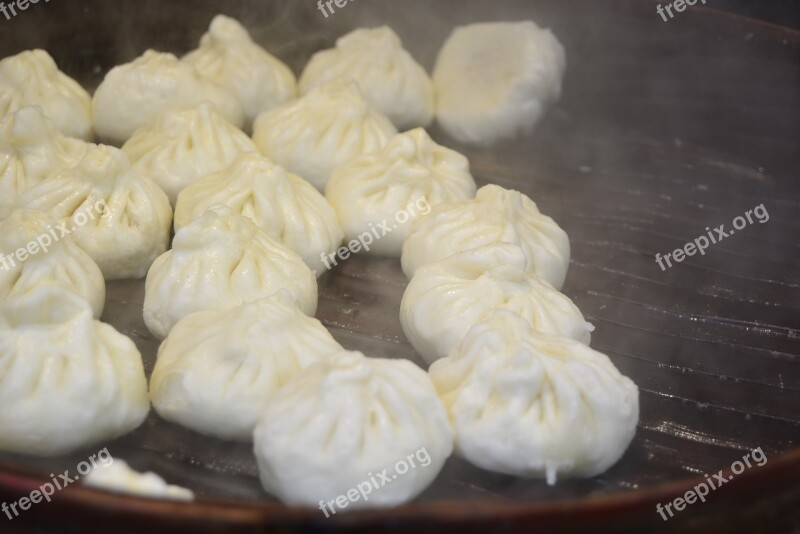 Steamed Stuffed Bun Snack Sichuan China Free Photos