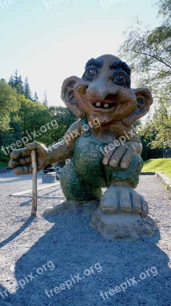 Troll Norway Huge Troll Figure Mountains