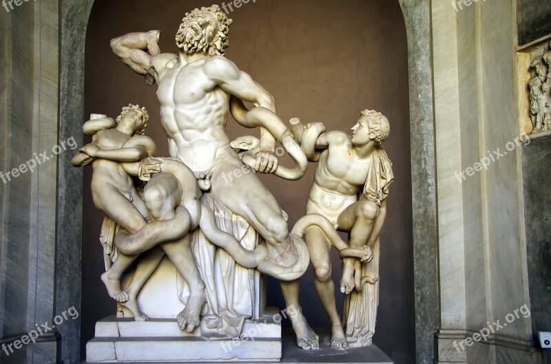 Italy Rome Vatican Museum Group Of The Laocoon