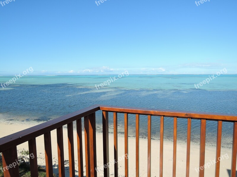 Balcony Lagoon Blue Blue Sky Resort