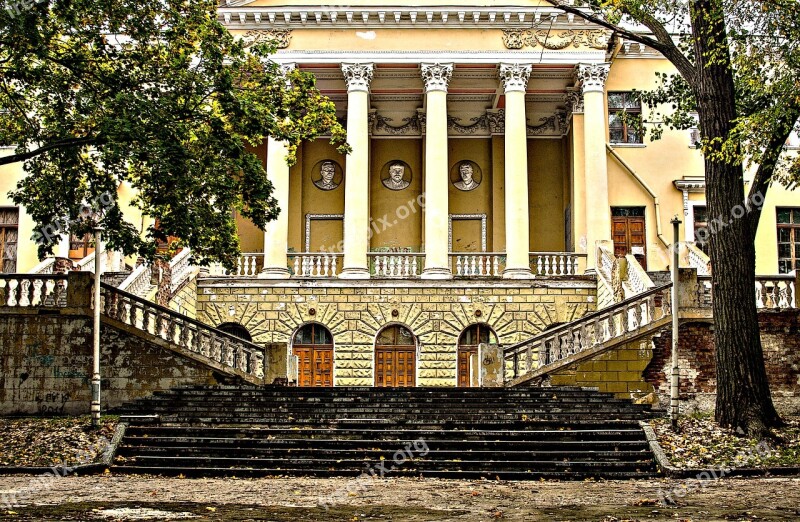 Dnieper The Palace Of Students Columns Stairs Free Photos